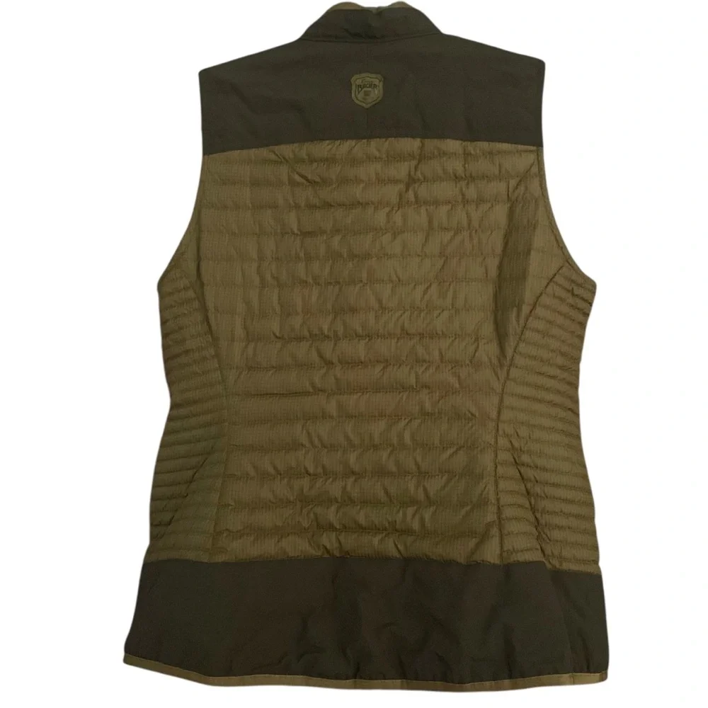 Eddie Bauer Womens Stormdown 700 Goose Down Quilted Vest Brown Sz S